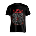Black-Red - Front - Flesh Killer Unisex Adult Logo T-Shirt