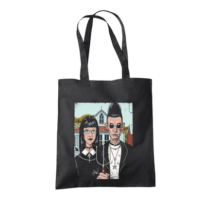 Black - Front - Vincent Trinidad American Goth Tote Bag
