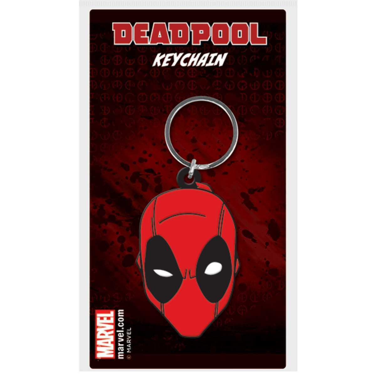 Red-Black - Front - Deadpool Face Keyring
