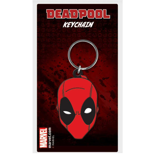 Red-Black - Front - Deadpool Face Keyring