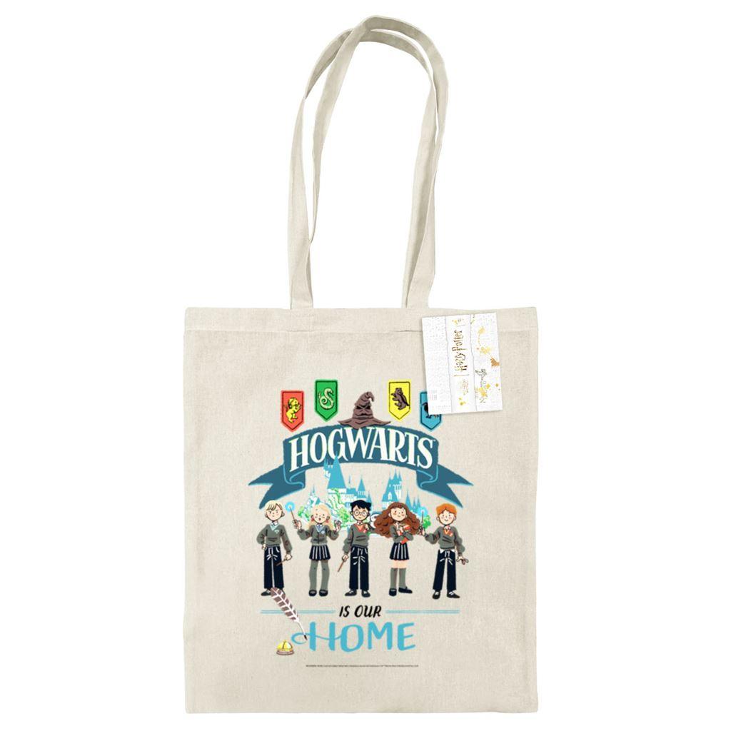 Natural - Front - Harry Potter Hogwarts Is Our Home Tote Bag