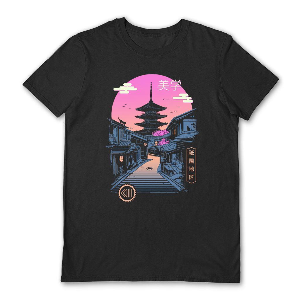 Black - Front - Vincent Trinidad Unisex Adult Pagoda Wave Aesthetics T-Shirt