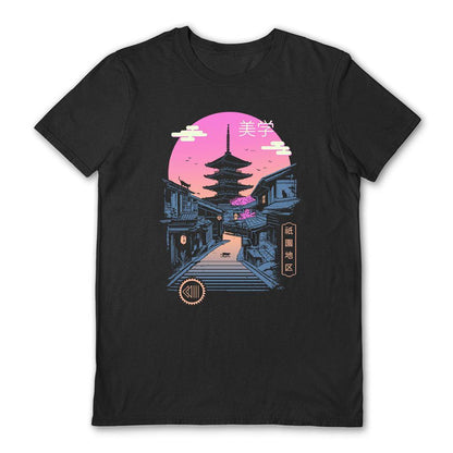 Black - Front - Vincent Trinidad Unisex Adult Pagoda Wave Aesthetics T-Shirt