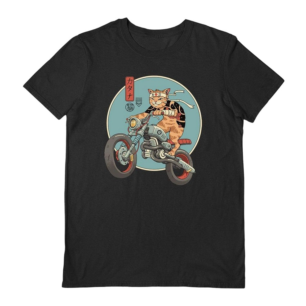 Black - Front - Vincent Trinidad Unisex Adult Catana Motorcycle T-Shirt