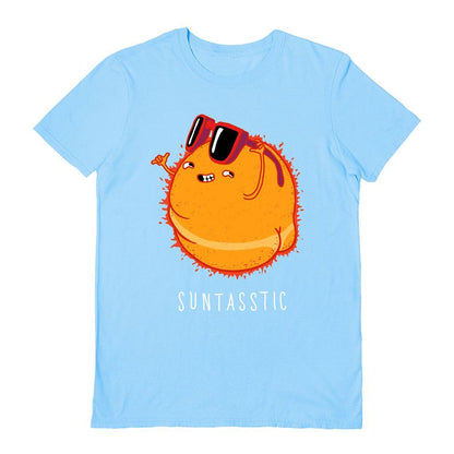 Light Blue - Front - Vo Maria Unisex Adult Suntasstic T-Shirt