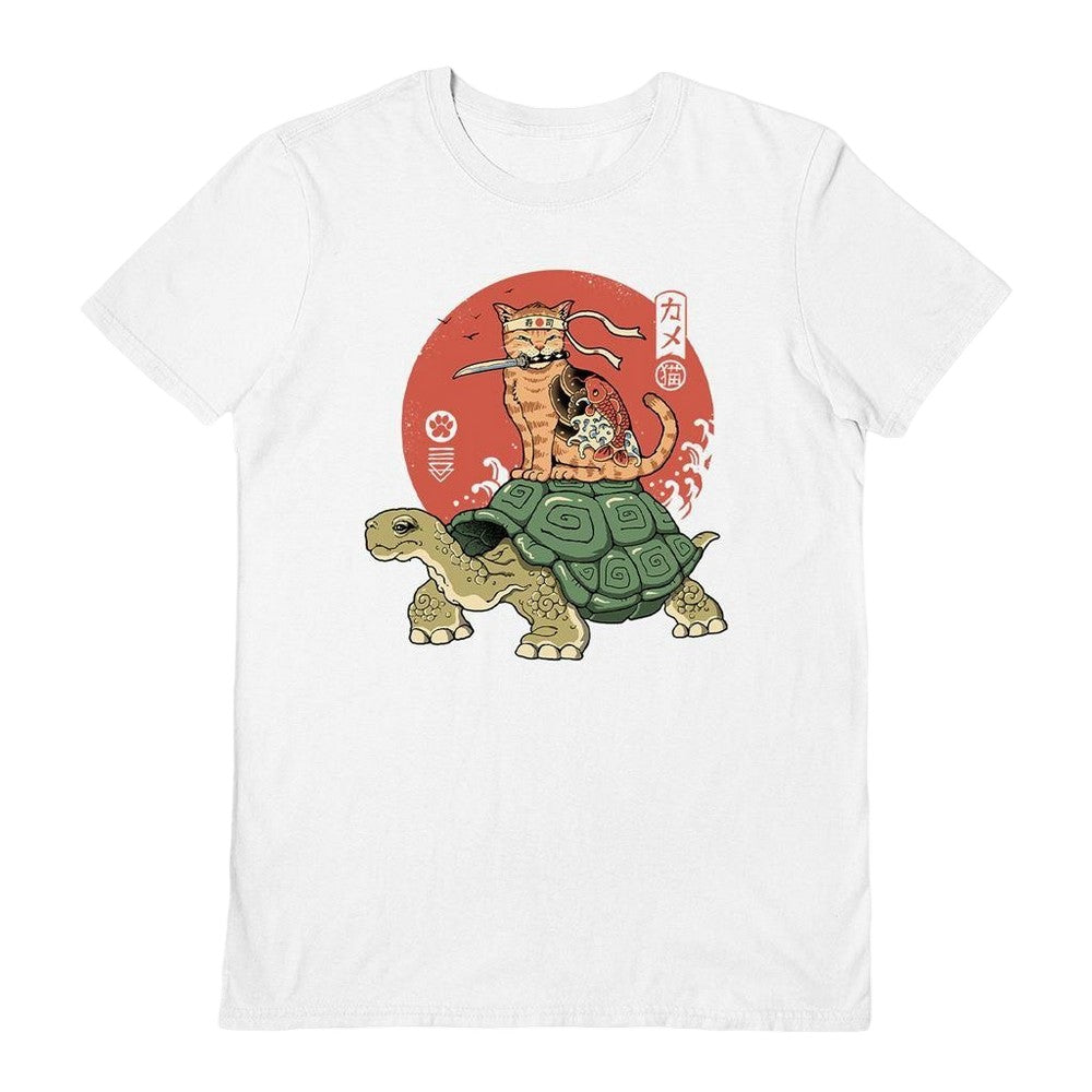 White - Front - Vincent Trinidad Unisex Adult Catana On Turtle T-Shirt