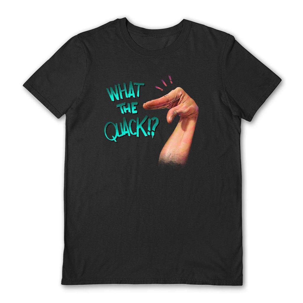 Black - Front - Tato Unisex Adult What The Quack T-Shirt