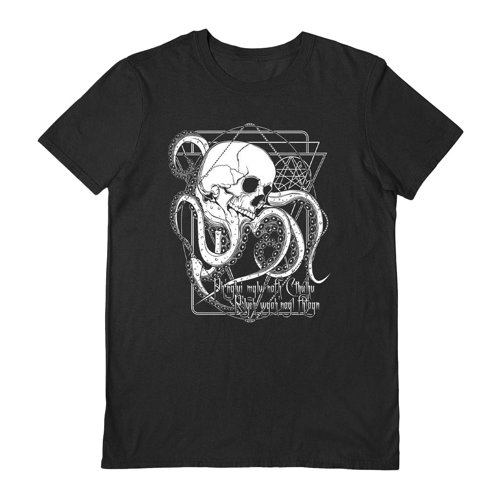 Black - Front - Von Kowen Unisex Adult Cthulhu Waits Dreaming T-Shirt