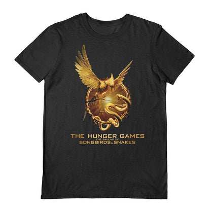 Black - Front - The Hunger Games: The Ballad of Songbirds & Snakes Unisex Adult Golden T-Shirt