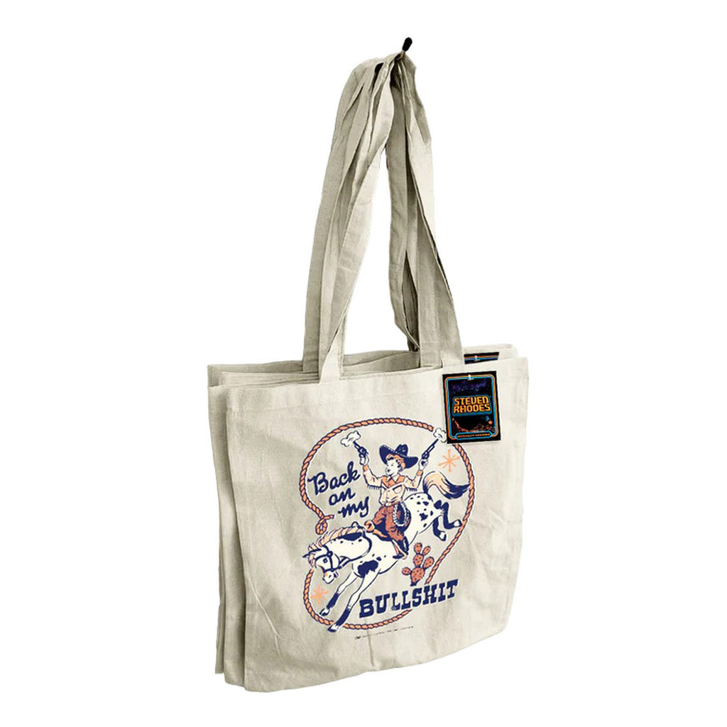 White - Back - Steven Rhodes Back On My Bullshit Tote Bag