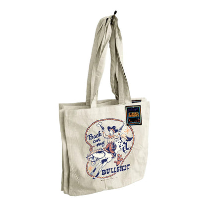White - Back - Steven Rhodes Back On My Bullshit Tote Bag