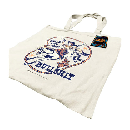 White - Side - Steven Rhodes Back On My Bullshit Tote Bag