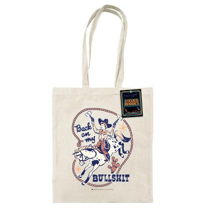 White - Front - Steven Rhodes Back On My Bullshit Tote Bag