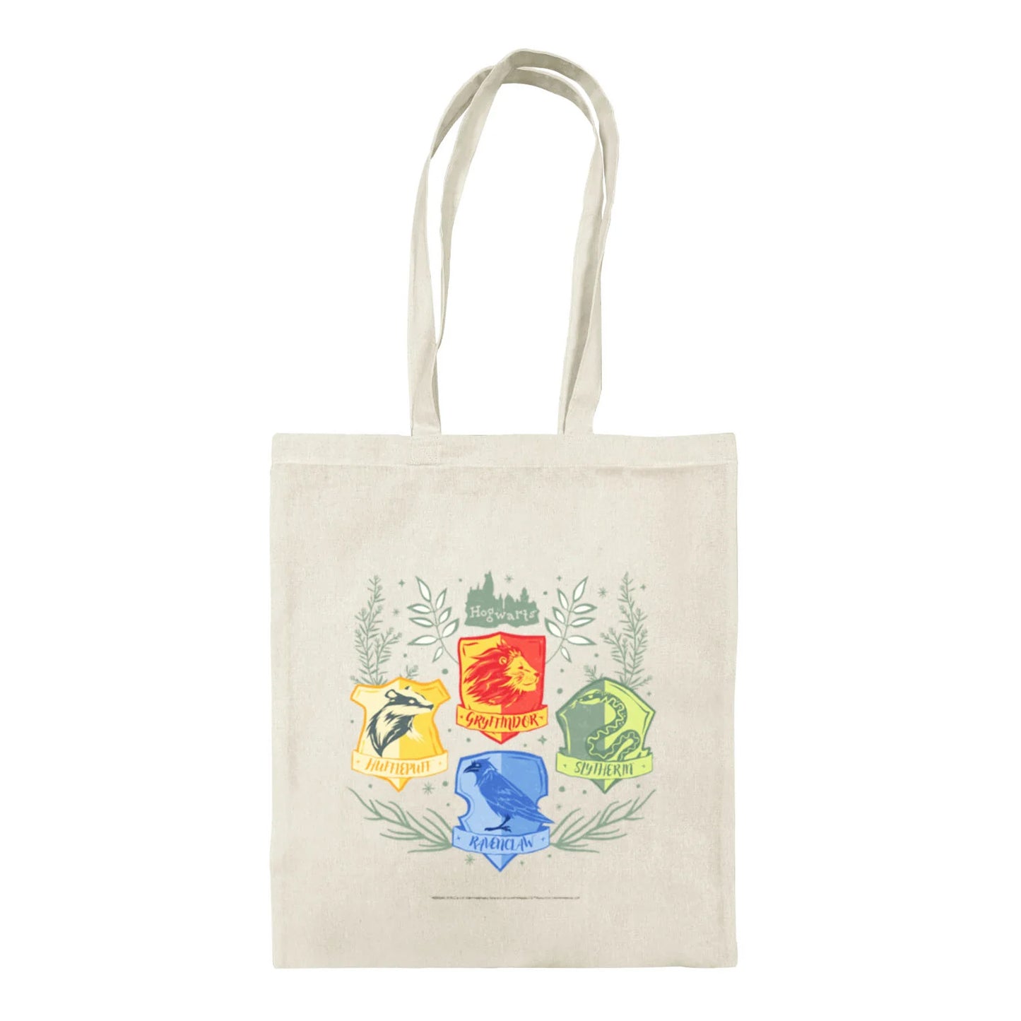 Natural - Front - Harry Potter Herbology Crests Tote Bag