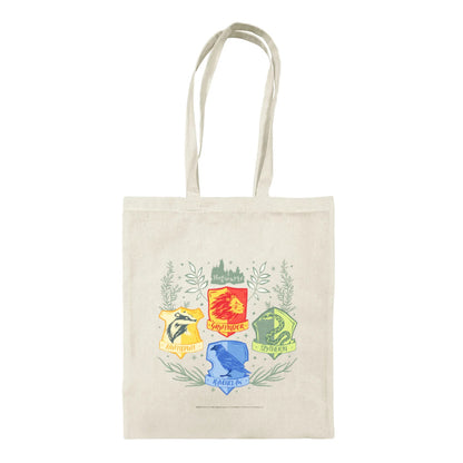 Natural - Front - Harry Potter Herbology Crests Tote Bag