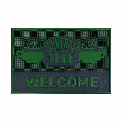 Green-Grey - Front - Friends Rubber Central Perk Door Mat