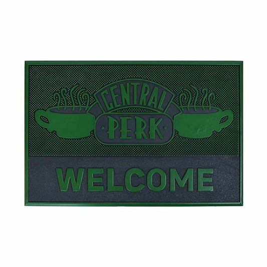 Green-Grey - Front - Friends Rubber Central Perk Door Mat