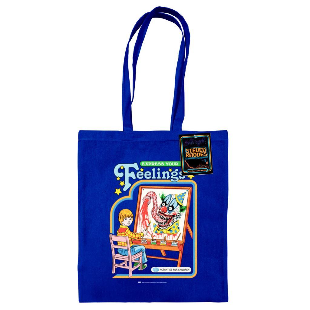Bright Royal - Front - Steven Rhodes Express Your Feelings Tote Bag