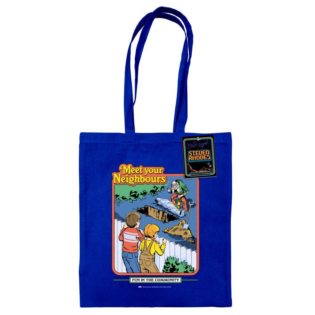Bright Royal - Front - Steven Rhodes Meet Your Neighbours Tote Bag