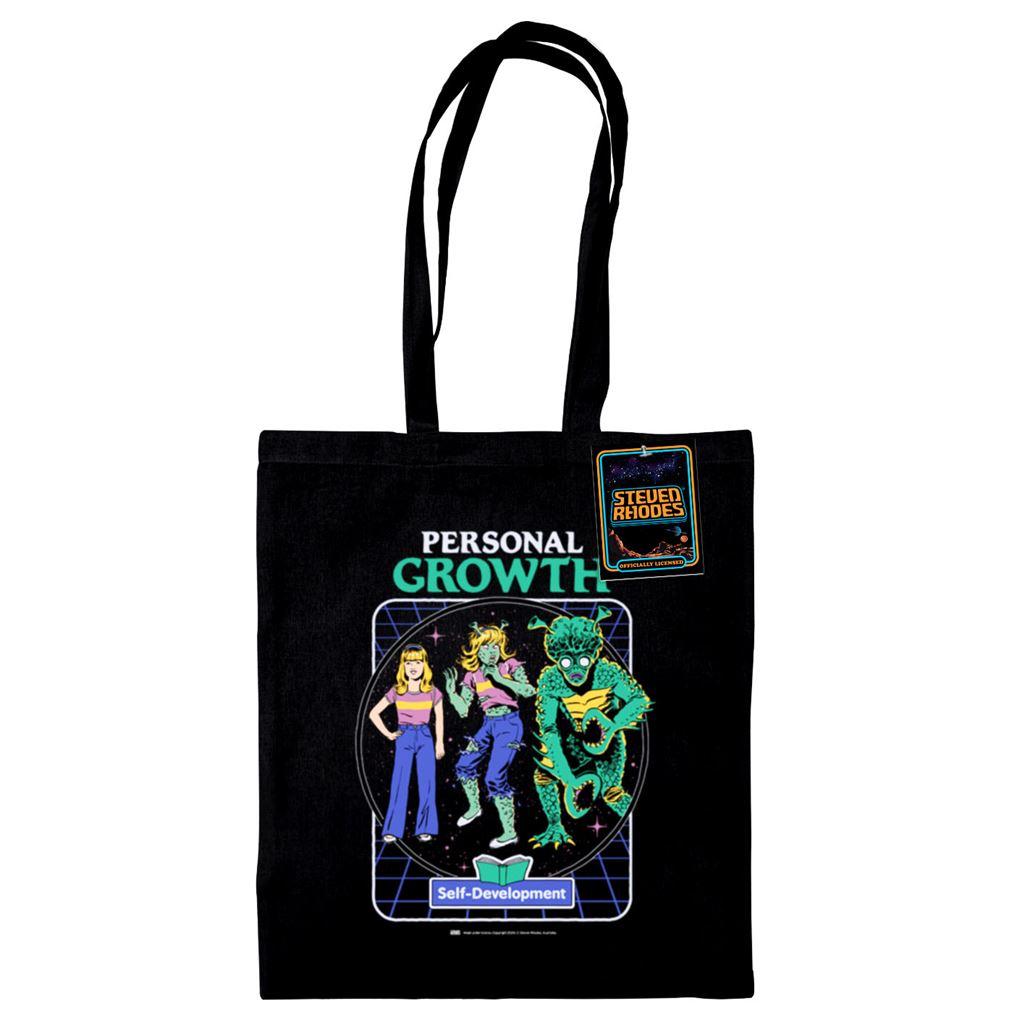 Black - Front - Steven Rhodes Personal Growth Tote Bag