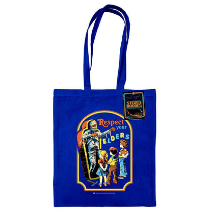 Bright Royal - Front - Steven Rhodes Respect Your Elders Tote Bag