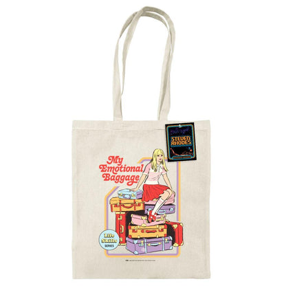 Natural - Front - Steven Rhodes My Emotional Baggage Tote Bag