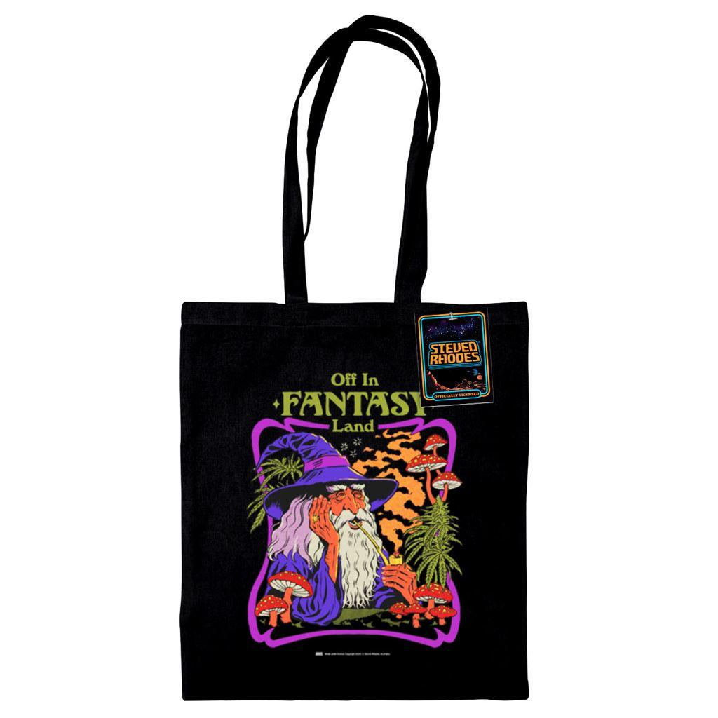 Black - Front - Steven Rhodes Off In Fantasy Land Tote Bag