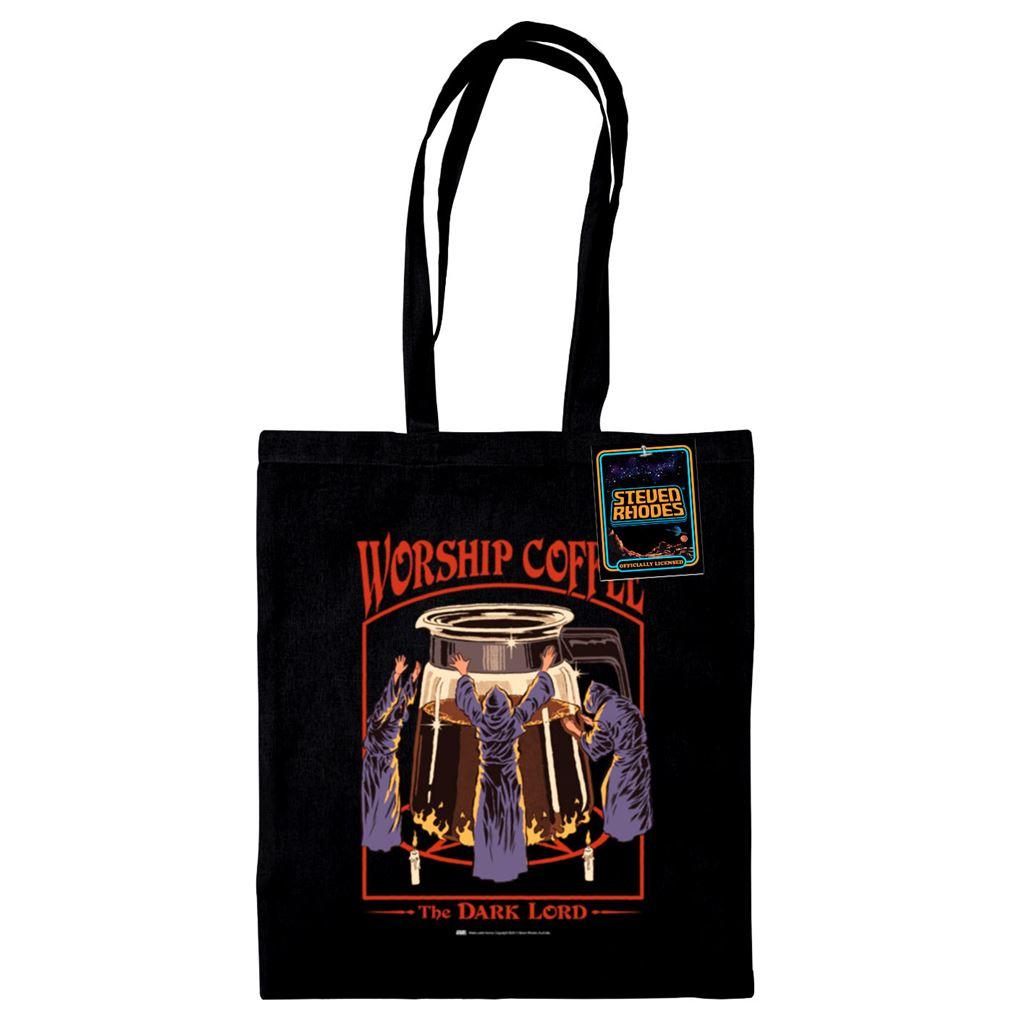 Black - Front - Steven Rhodes Worship Coffee Tote Bag
