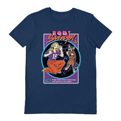 Blue - Front - Steven Rhodes Unisex Adult Body Swap T-Shirt
