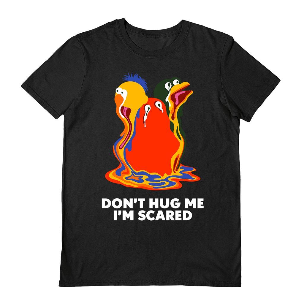 Black - Front - Don´t Hug Me I´m Scared Unisex Adult Melting T-Shirt