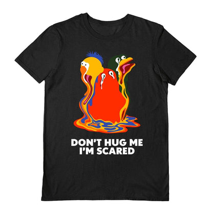 Black - Front - Don´t Hug Me I´m Scared Unisex Adult Melting T-Shirt