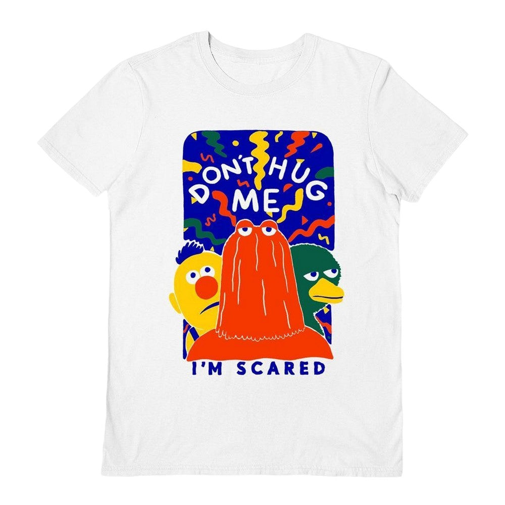 White - Front - Don´t Hug Me I´m Scared Unisex Adult Confetti Trio T-Shirt
