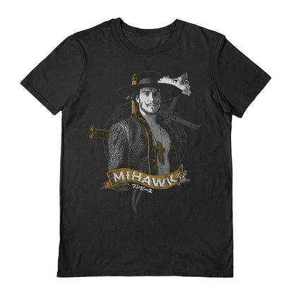 Black - Front - One Piece Unisex Adult Dracule Mihawk T-Shirt