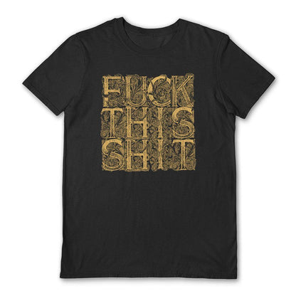 Black-Brown - Front - Zombie Bacons Unisex Adult Fuck This Shit T-Shirt