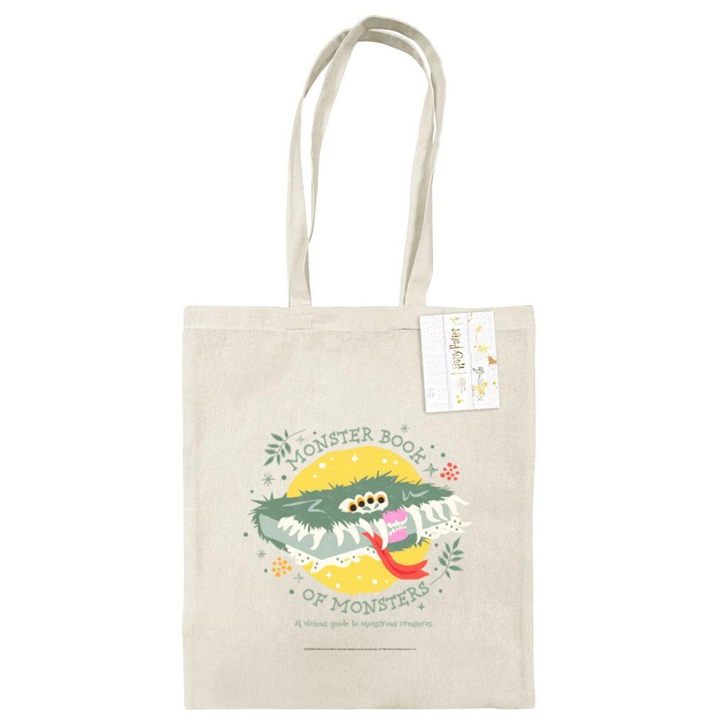 Natural - Front - Harry Potter Monster Book Of Monsters Tote Bag
