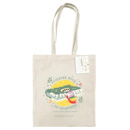 Natural - Front - Harry Potter Monster Book Of Monsters Tote Bag