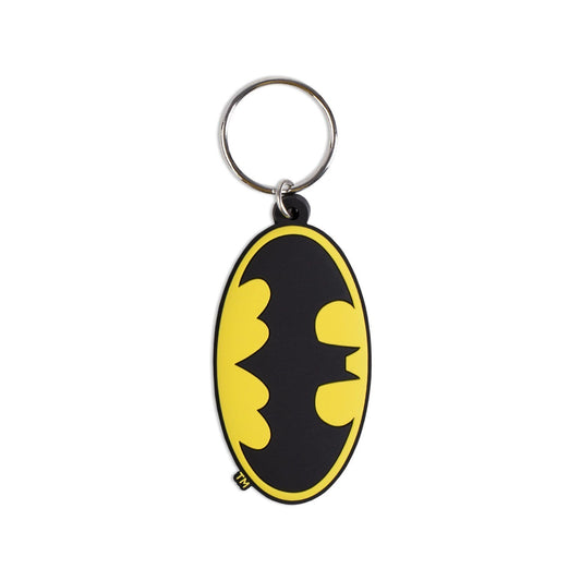 Black-Yellow - Front - Batman Bat Signal Keyring