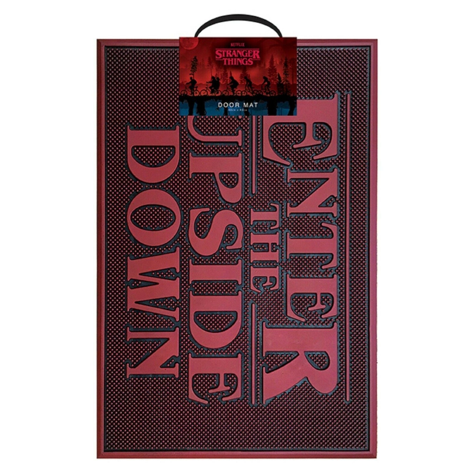 Red - Back - Stranger Things Enter The Upside Down Door Mat