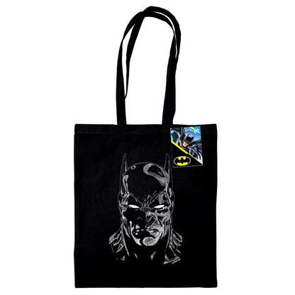 Black - Front - Batman Face Tote Bag