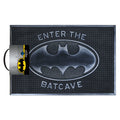Black - Front - Batman Welcome To The Batcave Rubber Door Mat