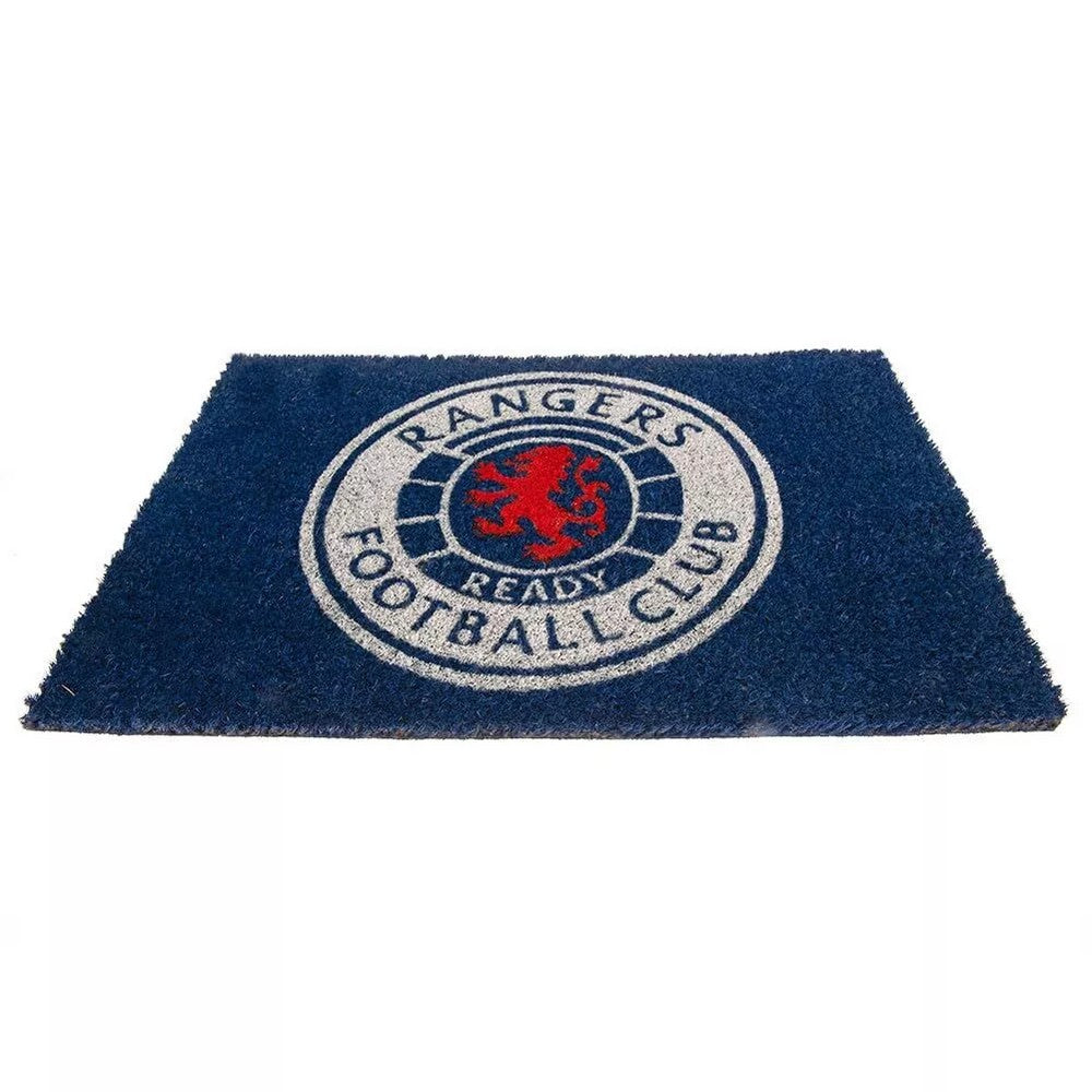 Blue - Front - Rangers FC Crest Door Mat