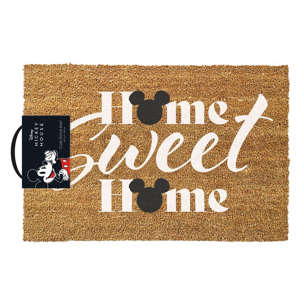 Brown-White-Black - Front - Mickey Mouse Home Sweet Home Door Mat