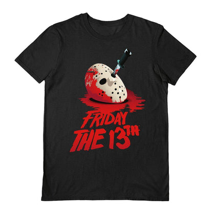 Black - Front - Friday The 13th Unisex Adult Mask T-Shirt