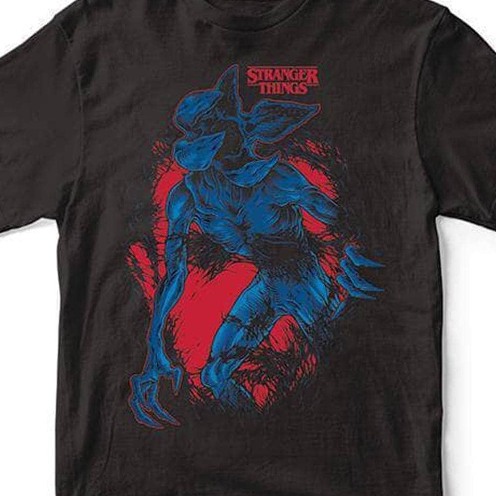 Black - Back - Stranger Things Unisex Adult Demogorgon T-Shirt
