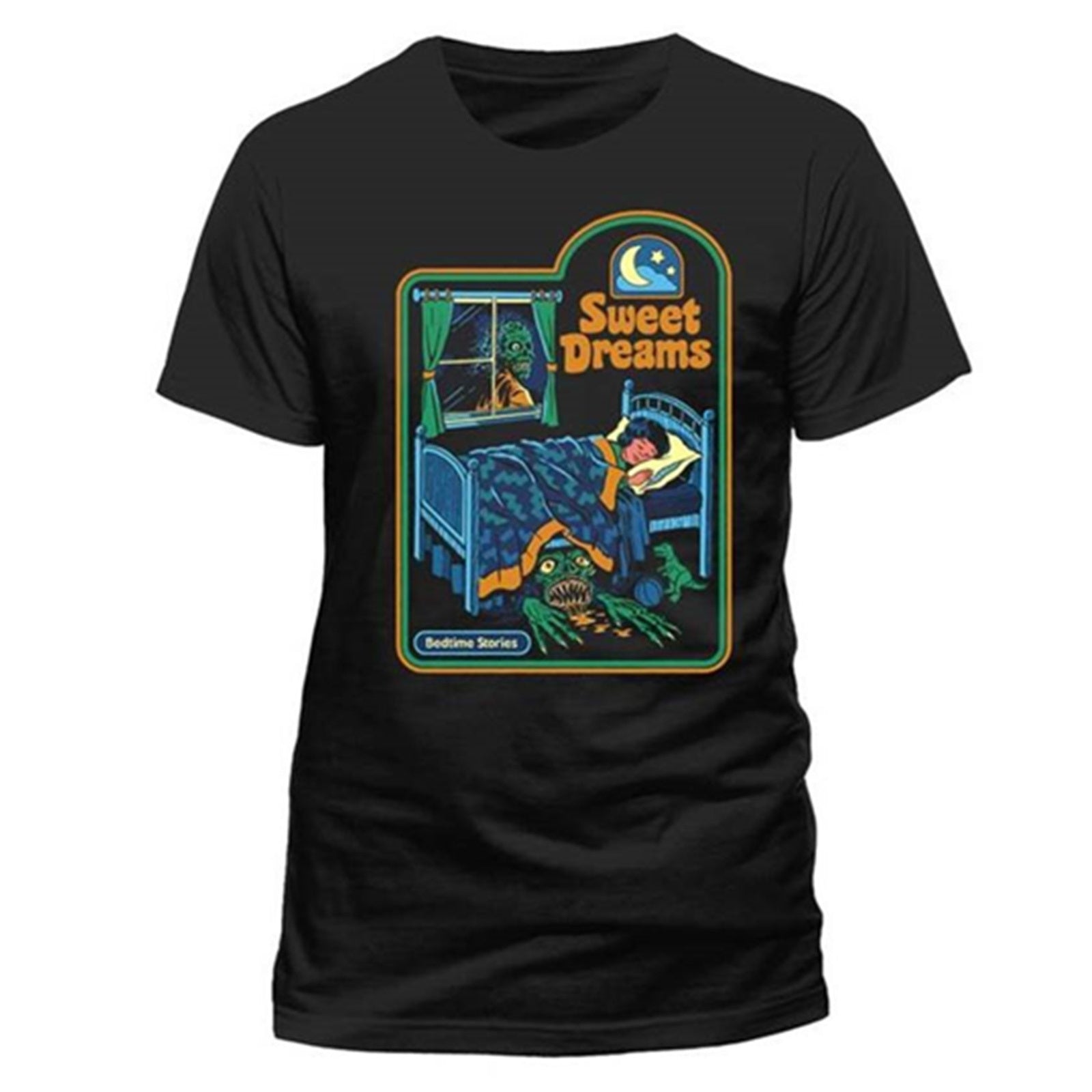 Black - Front - Steven Rhodes Unisex Adult Sweet Dreams T-Shirt