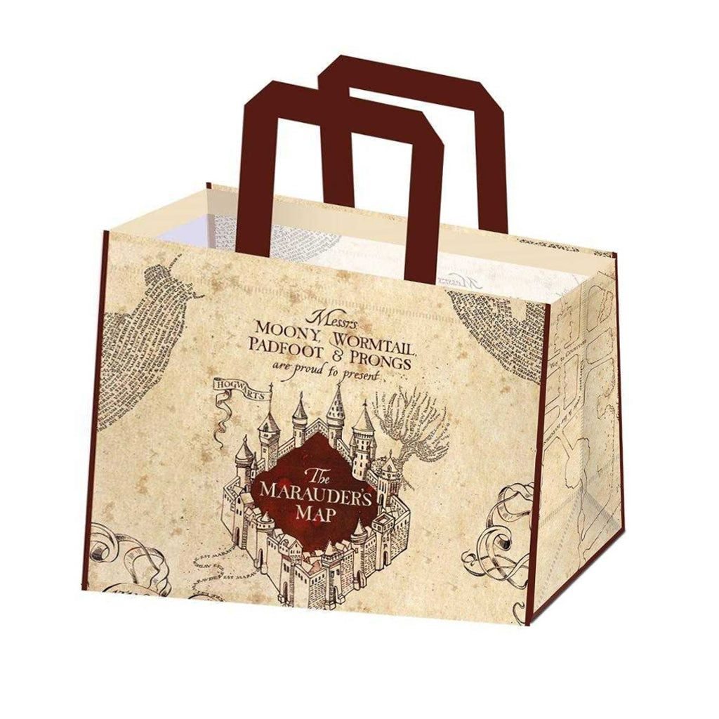 Beige-Red - Back - Harry Potter Marauders Map Tote