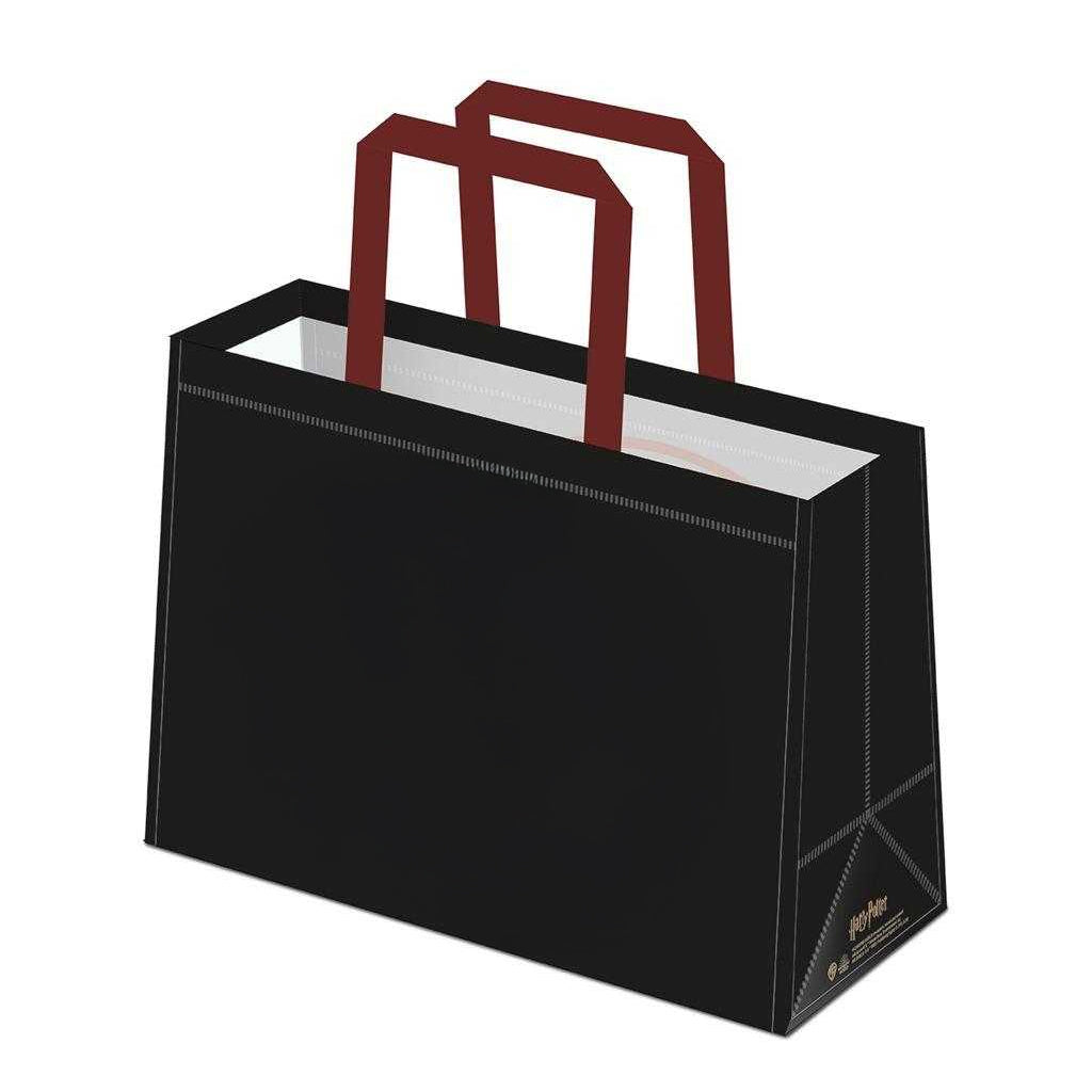Black - Back - Harry Potter Platform 9 3-4 Reusable Tote Bag