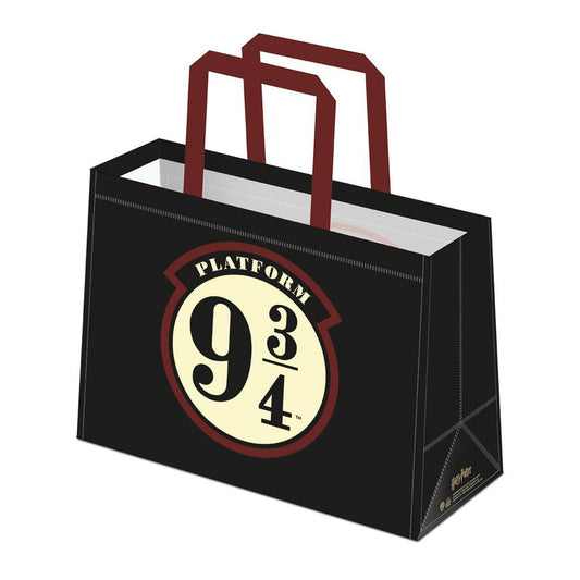 Black - Front - Harry Potter Platform 9 3-4 Reusable Tote Bag