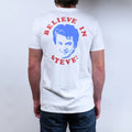 White - Side - Stranger Things Unisex Adult Believe In Steve T-Shirt
