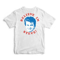 White - Lifestyle - Stranger Things Unisex Adult Believe In Steve T-Shirt